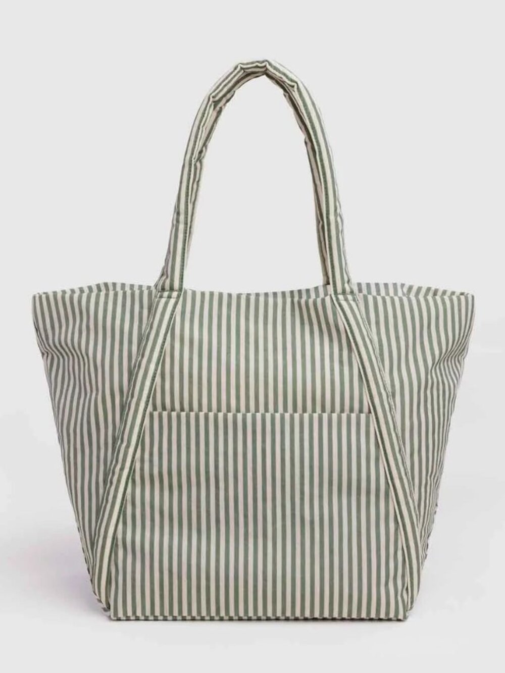 NWT Baggu Cloud Bag - Sage Stripe